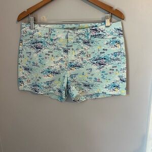 Old‎ Navy pixie Women's Shorts - Blue Multi mid Rise size 8 classic